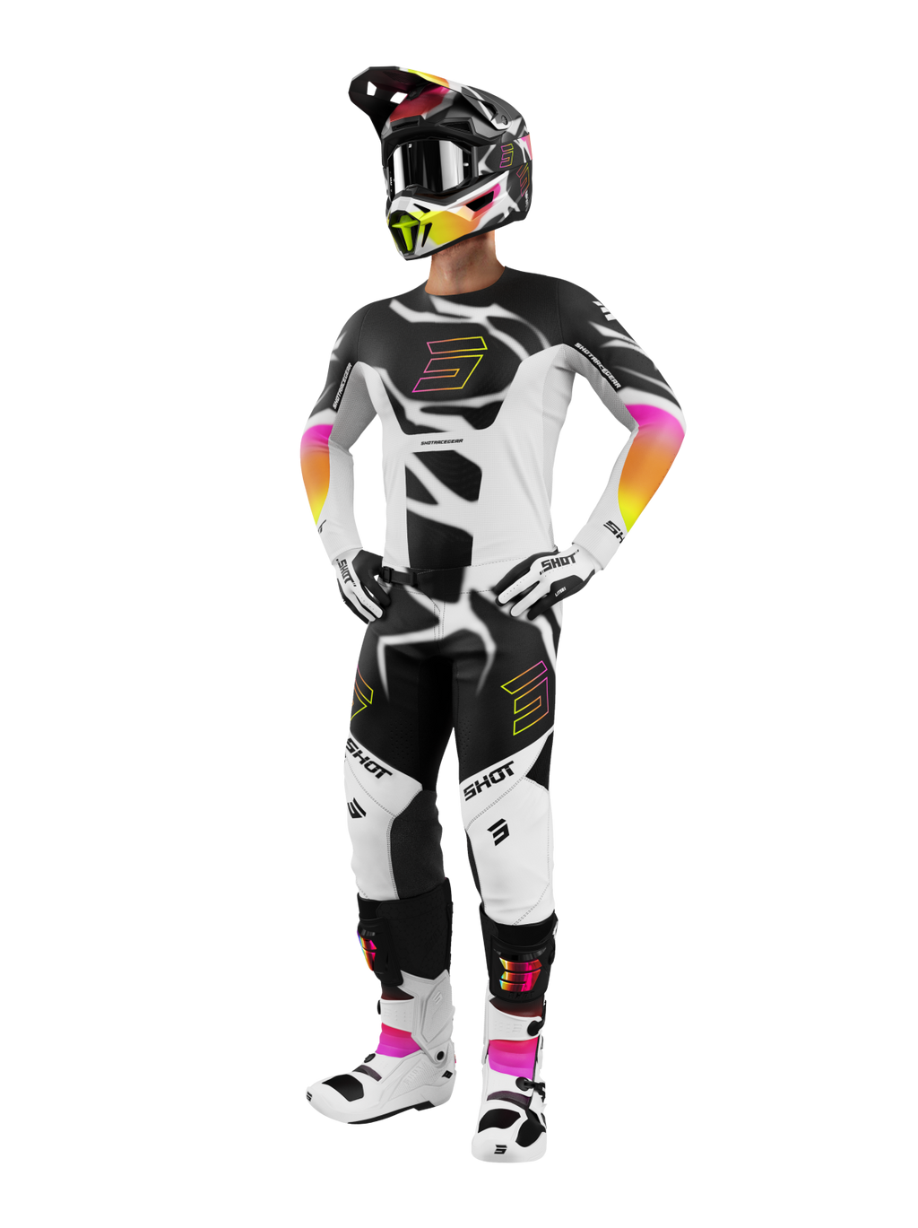 Shot MX Cross Shirt Volwassen Aerolite Devil Black 2026 Collectie