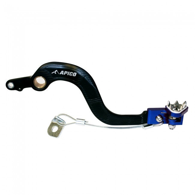 Apico Rempedaal + Brake Saver zwart / blauw Fantic XX/XE 125 21 & Yamaha YZ250F 01-05, WR250F 01-06, YZ125/250 00-21