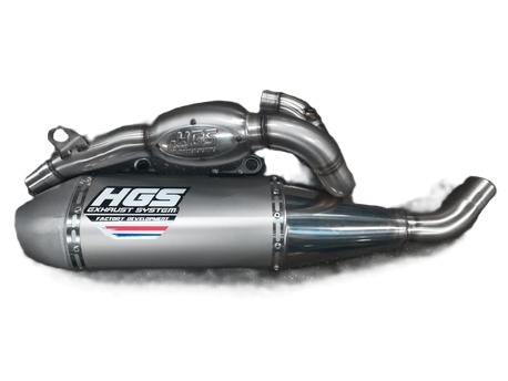 HGS Complete uitlaat systeem alu met stalen eindkap Honda CRF 250R 2025-