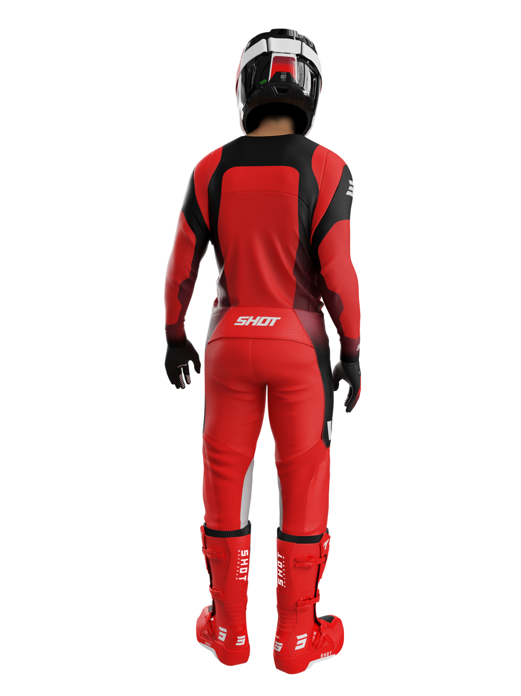 Shot MX Cross Shirt Volwassen Contact Ionyx Rood 2026 Collectie
