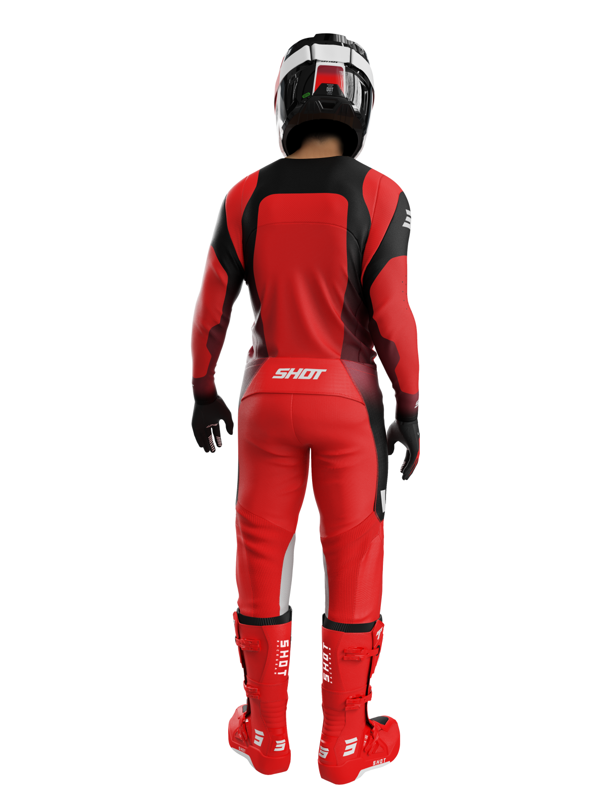 Shot MX Cross Broek Volwassen Contact Ionyx Rood 2026 Collectie