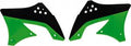 Racetech Radiator Kappen Zwart / Groen Kawasaki KX 450F 09-11