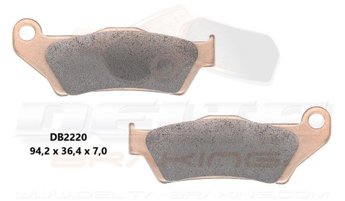 Delta Braking Sintered Voor remblokken DB2220 type D