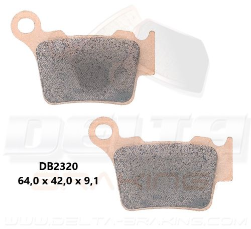 Delta Braking Sintered achter remblokken DB2320 Type D KTM