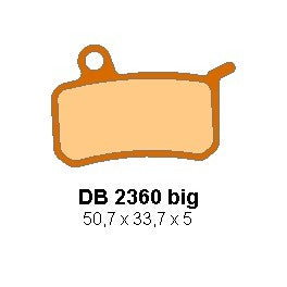 Delta Braking Voor / Achter remblokken DB2360 Big Type N