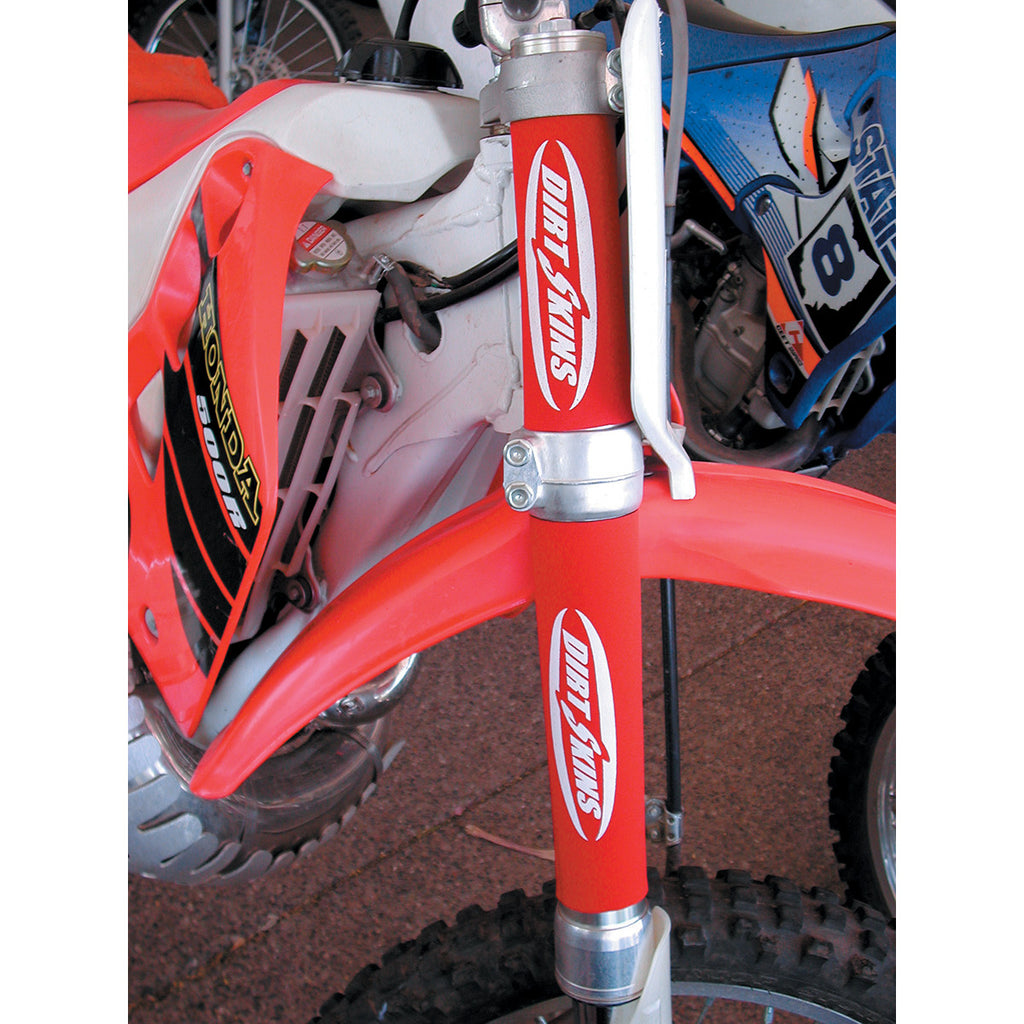 Dirt Skins fork boots / voorvork hoezen Rood