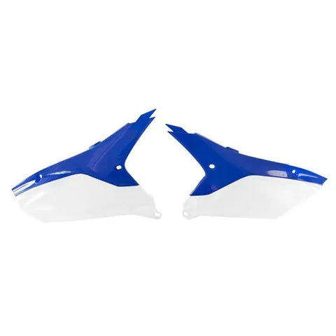 Racetech Zijnummerborden Wit / Blauw Yamaha YZ 250F 2024- & YZ 450F 2023-2025
