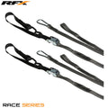 RFX spanbanden grijs / zwart met extra lus