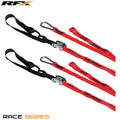 RFX spanbanden rood / zwart met extra lus