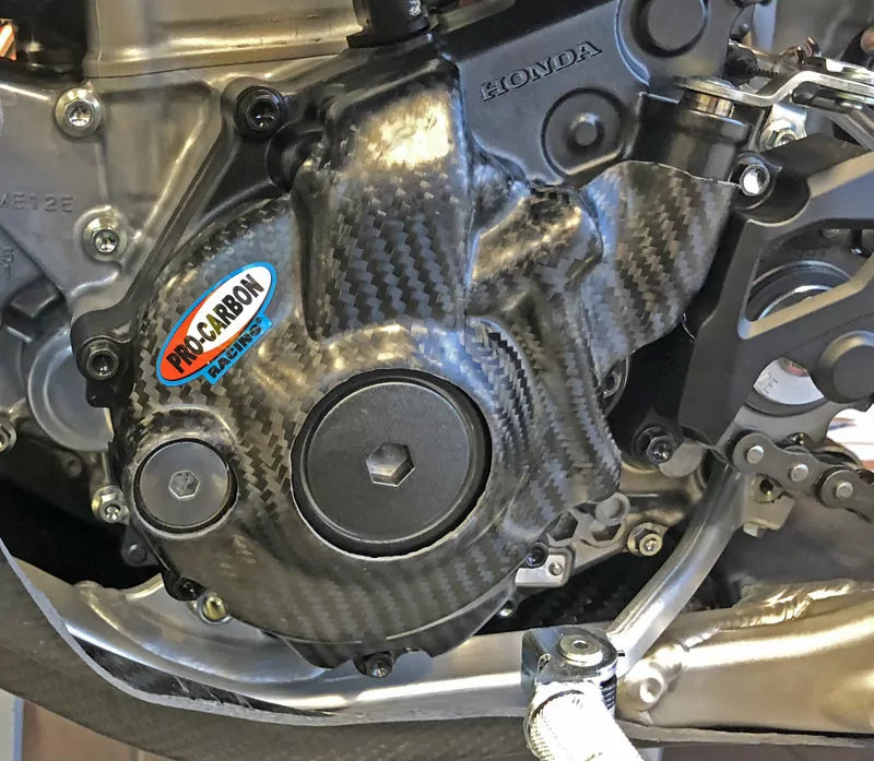 Pro Carbon blok ontsteking beschermer Honda CRF 250R 2018-2026