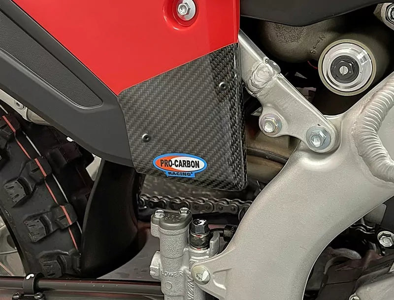 Pro Carbon sticker beschermer zijnummerborden Honda CRF 250R 2022-2023 & CRF 450R 2021-2024