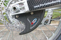 Pro Carbon achter remschijf beschermer alle Honda CR/CRF 125 t/m 450cc 2002-2025