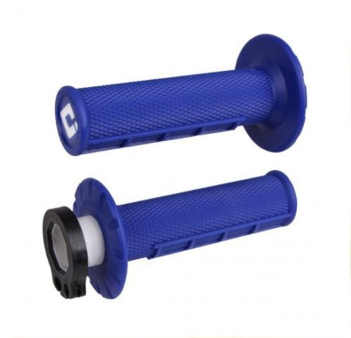 Odi Lock-On handvaten alle 2+ 4 takt Half Waffle Blauw