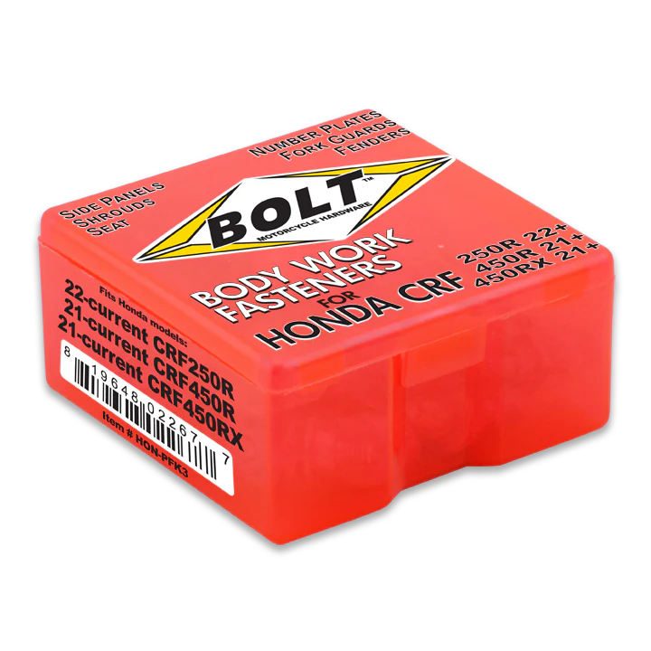 Bolt Volledige plastic set schroeven set Honda CRF 250R 22- & CRF 450R 21- & CRF 450RX 21-