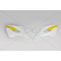 UFO Radiator Kappen Wit / Geel Husqvarna TC 125 14-15 & TC 250 14-16 & FC 250/350/450 14-15 & TE 125/250/300 14-16 & FE 250/350/450/501 14-16