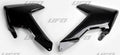 UFO radiator kappen Zwart Husqvarna TC 125 16-18 & TC 250 17-18 & FC 250/350/450 16-18 & TE 250/300 17-19 & FE 250/350/450/501 17-19