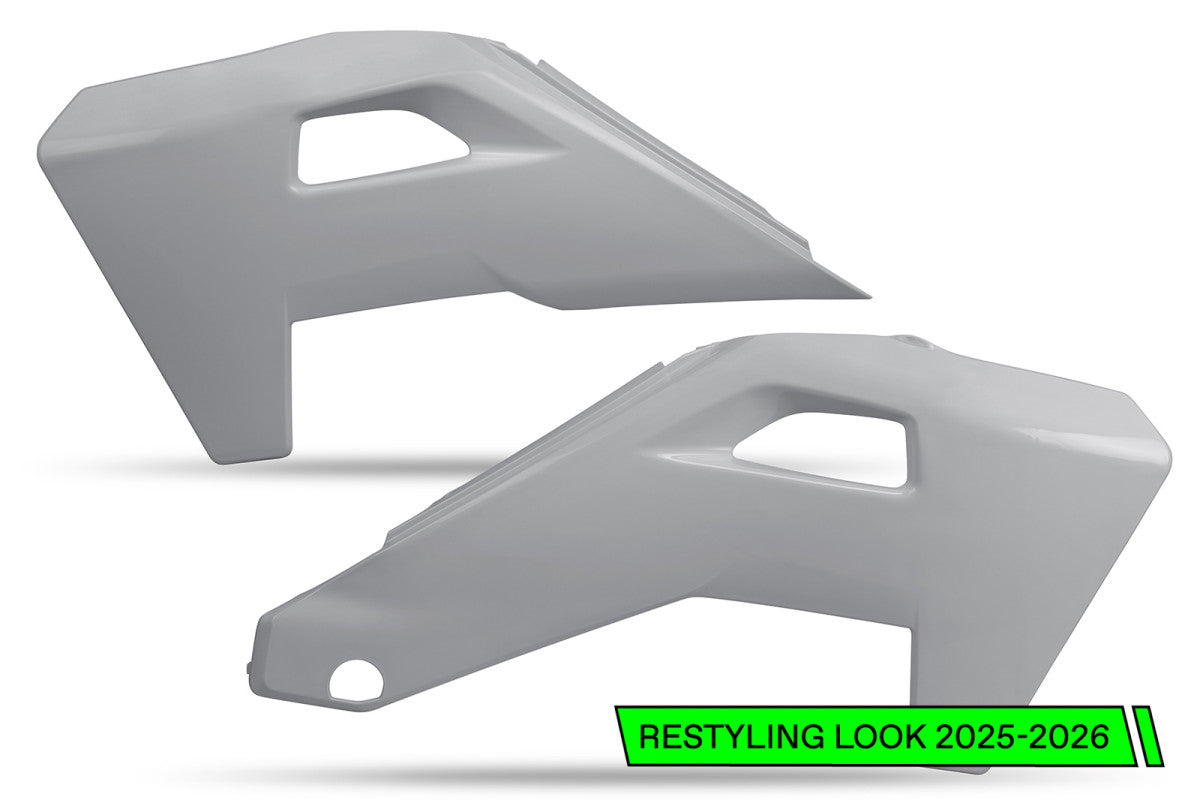 UFO radiator kappen Grijs Husqvarna TC/FC 125/250/350/450 2023- & TE 250/300 24- & FE 250/350/450/501 24-