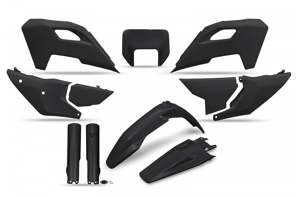 UFO plastic kit Zwart Husqvarna TE 250/300 24- & FE 250/350/450/501 24-