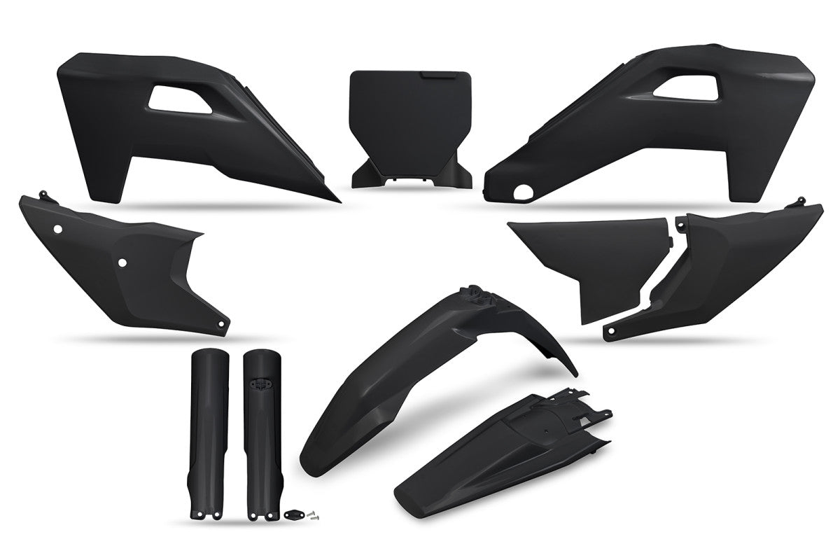 UFO plastic kit Zwart Husqvarna TC/FC 125/250/350/450 2025- ( full kit )