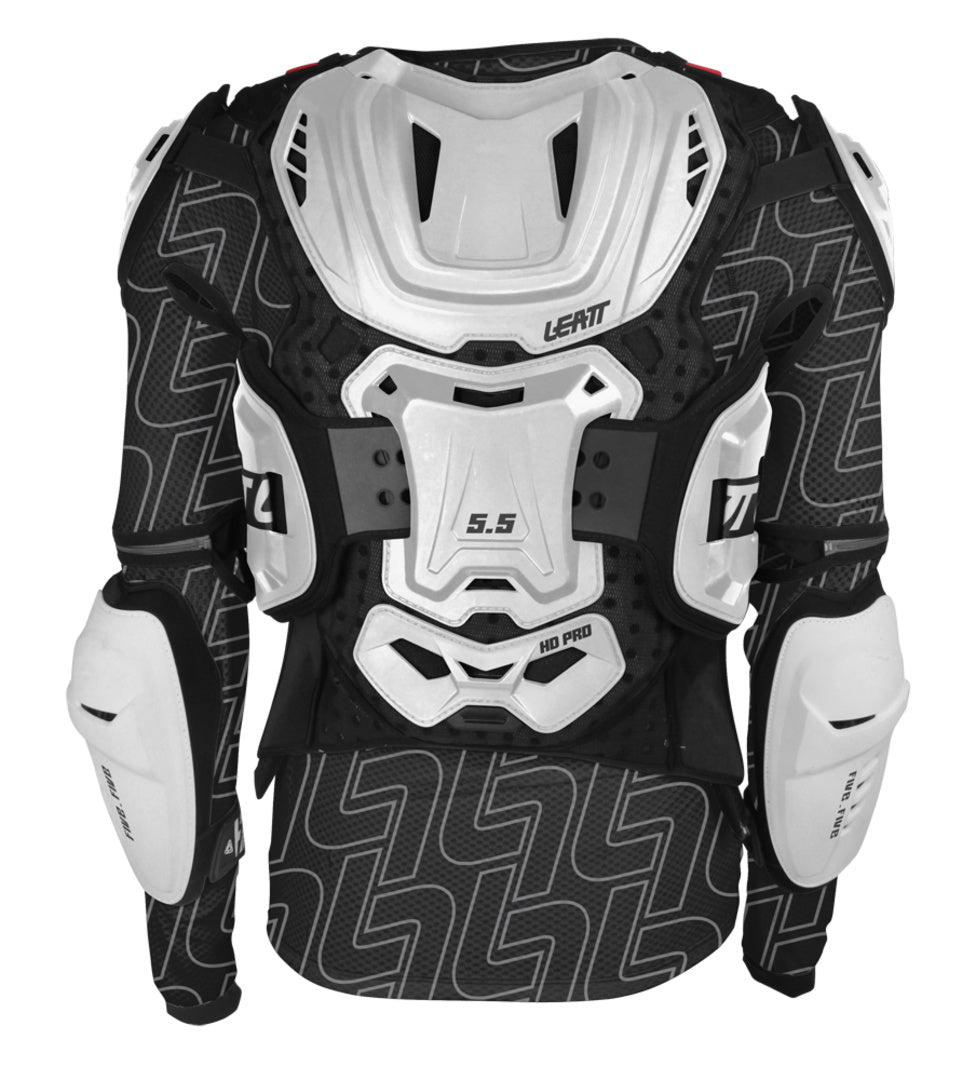 Leatt bodyprotector 5.5 zwart / wit universeel voor volwassenen