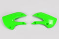 UFO/WRP radiator kappen Groen Kawasaki KX 65 2000- & KLX 110 2001-2009 & Suzuki RM 65 2003-