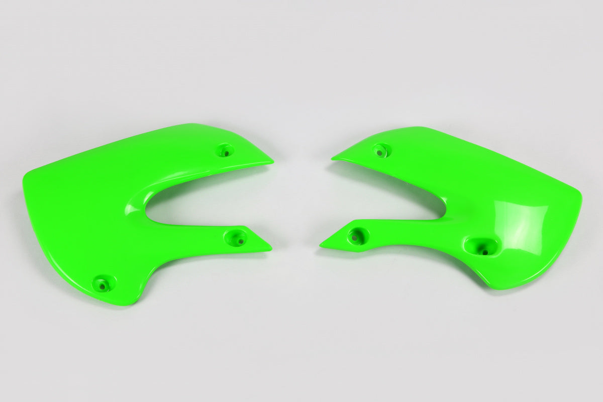 UFO/WRP radiator kappen Groen Kawasaki KX 65 2000- & KLX 110 2001-2009 & Suzuki RM 65 2003-