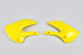 UFO/WRP radiator kappen Geel Kawasaki KX 65 2000- & KLX 110 2001-2009 & Suzuki RM 65 2003-