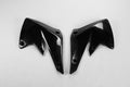 UFO radiator kappen Zwart Kawasaki KX 250F 2004-2005