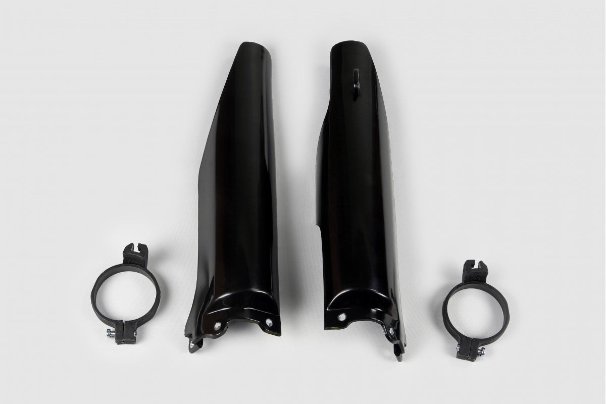 UFO voorvork beschermers Zwart Kawasaki KX 250F 2004-2005 & KX 125/250 2004-2008 & Suzuki RM-Z 250 2004-2006