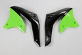 UFO radiator kappen Zwart / Groen Kawasaki KX 450F 2006-2008