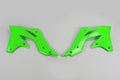 UFO radiator kappen Groen Kawasaki KX 250F 2013-2016