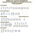 Bolt Volledige plastic set schroeven set Kawasaki KX 125/250 03-07 & KX 250F 04-16 & KX 450F 04-15 & Suzuki RM-Z 250 04-06