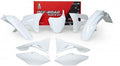 Racetech plastic kit Wit Honda CRF 250R 18-21 & CRF 450R 17-20