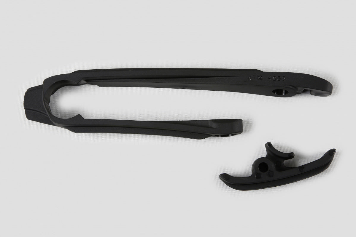 UFO Swingarm geleider zwart KTM EXC/EXC-F 125/250/300/350/450/500 12-16