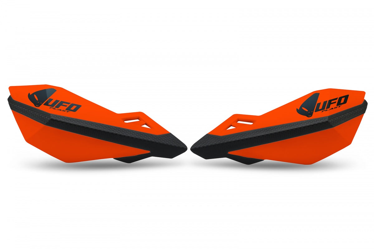 UFO Traxion Handkappen voor KTM/Husqvarna/Gas Gas/Honda originele bevestiging Fluor Oranje / Zwart