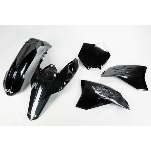 UFO plastic kit Zwart KTM SX/SX-F 125/144/250/350/450/505 07-10