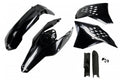 UFO plastic kit Zwart KTM EXC 250/300/350/450/500 2009-2011 (full kit) (zonder koplamp plastic)