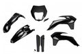 UFO plastic kit Zwart KTM EXC/EXC-F 125/250/300/350/450/500 2014-2016