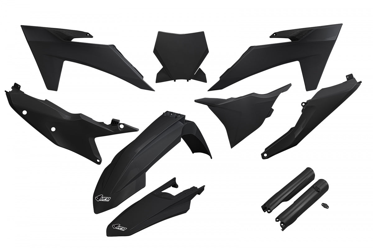 UFO plastic kit Zwart ( Full kit ) KTM SX 125/150/250/300 2023-2026 & SX-F 250/350/450 2023-2026 ( model 2023 )