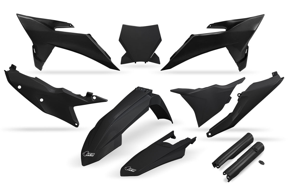 UFO plastic kit Zwart ( Full kit ) KTM SX 125/150/250/300 2023-2026 & SX-F 250/350/450 2023-2026 ( model 2025 )