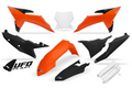 UFO plastic kit Oranje/Wit/Zwart ( Full kit ) KTM SX 125/150/250/300 2023-2026 & SX-F 250/350/450 2023-2026 ( model 2025 )