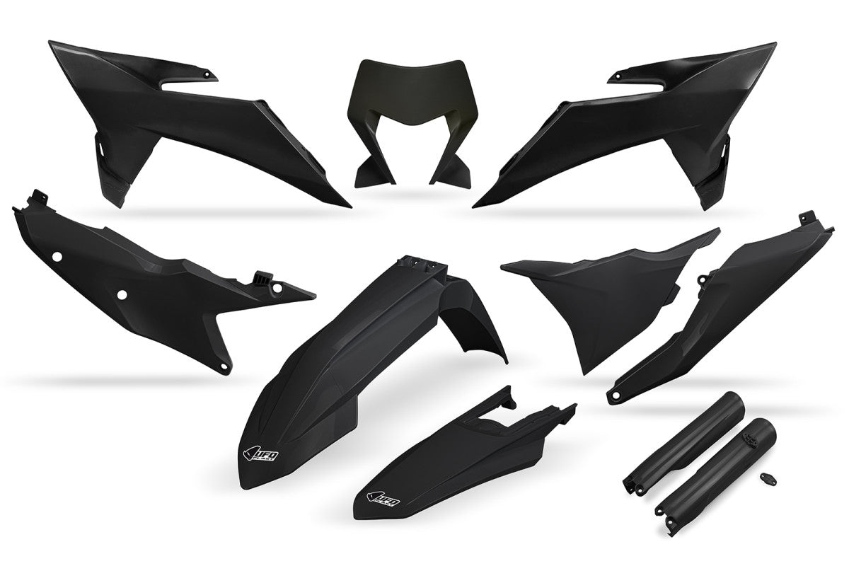 UFO plastic kit Zwart ( Full kit ) KTM EXC/EXC-F 250/300/350/450/500 2024- ( 2026 look )