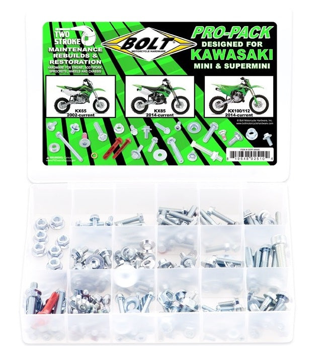 Bolt Pro Pack minis Kawasaki KX 65 2002- & KX 85/100/112 2014-