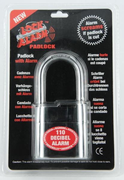 Lock Alarm Padlock hangslot 110 decibel