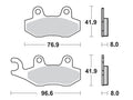 Mino voor remblokken Suzuki -95 & Yamaha -97 & Kawasaki -93 & Husqvarna -95
