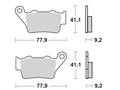 Mino Achter remblokken Sintered FA208