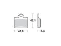 Moto Master achter remblokken Sintered 096721