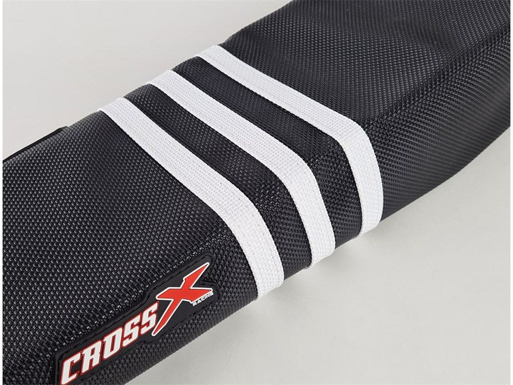 Cross X Zadelovertrek TLD Zwart met 3 witte lijnen KTM SX/SX-F 16-18 & EXC/EXC-F 17-19