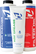 No Toil luchtfilter olie + luchtfilter cleaner + luchtfilterbak vet ( set van 3 )