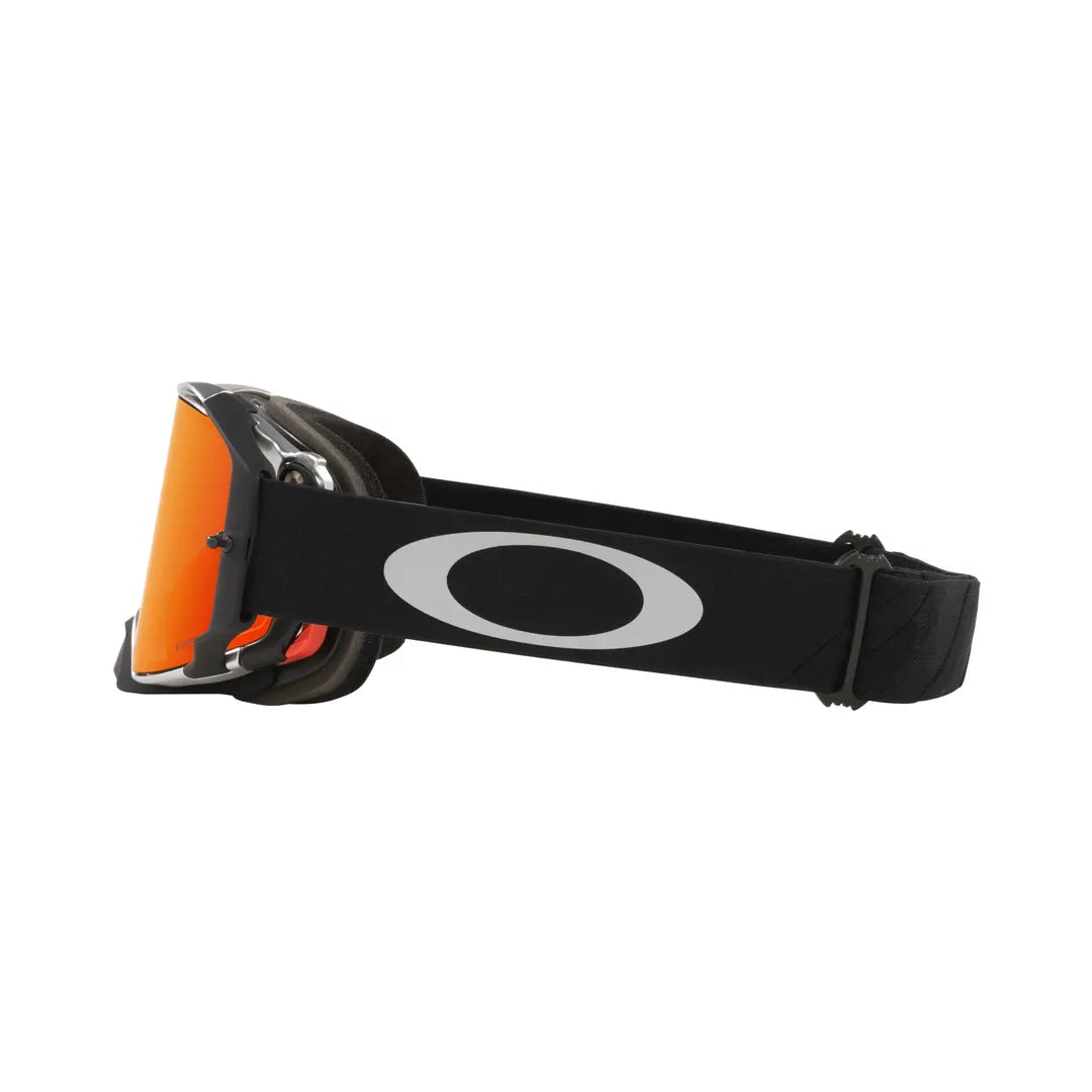 Oakley Airbrake MX Tuff Blocks Zwart Gunmetal - Prizm mx torch iridium